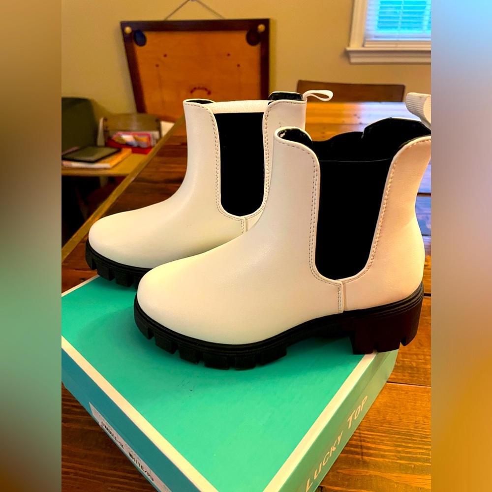 White Booties Girls